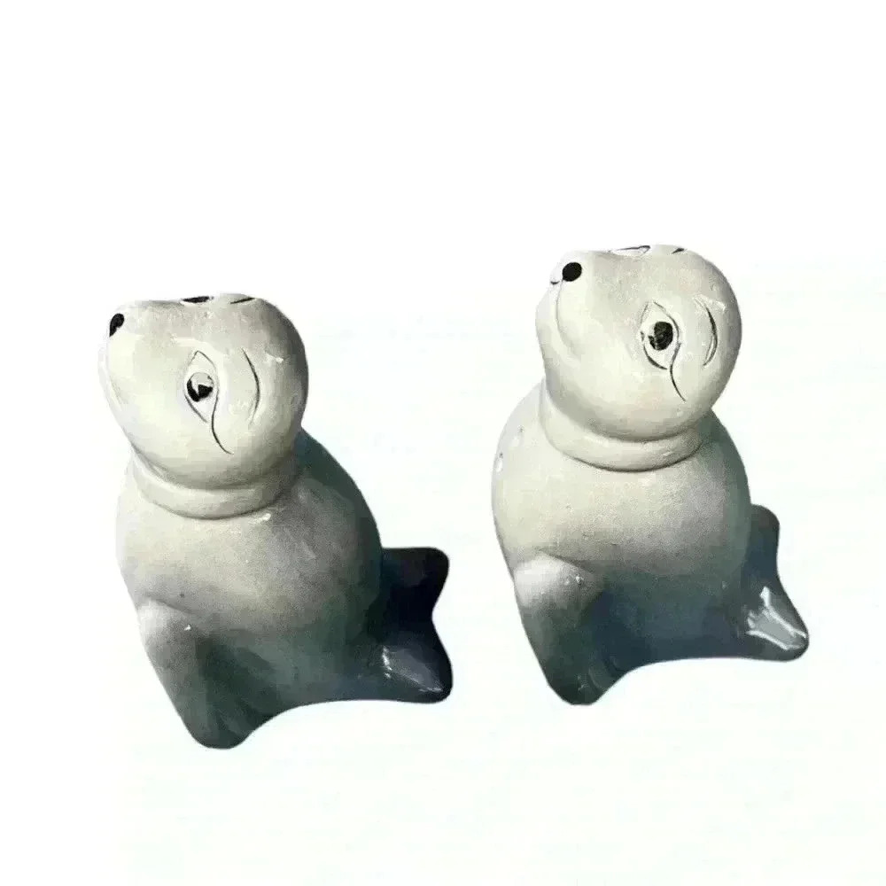 Vintage Ceramic Seals Salt & Pepper Shakers Set - Picture 5 of 11
